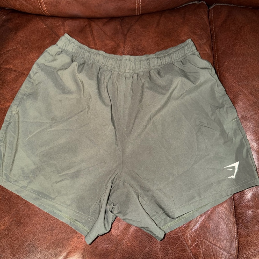 Gymshark OliveGreen Athletic Shorts